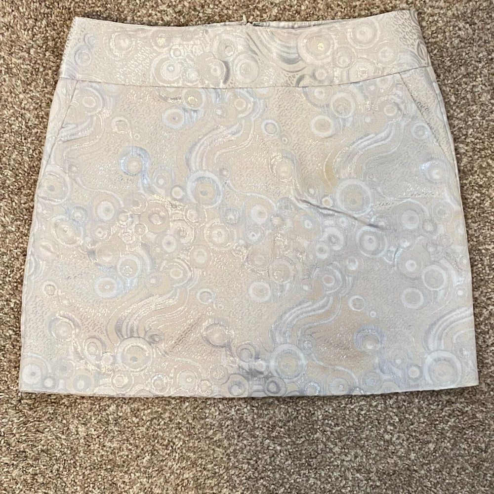 Banana Republic Boho Pasley Lined Mini Skirt Size 6